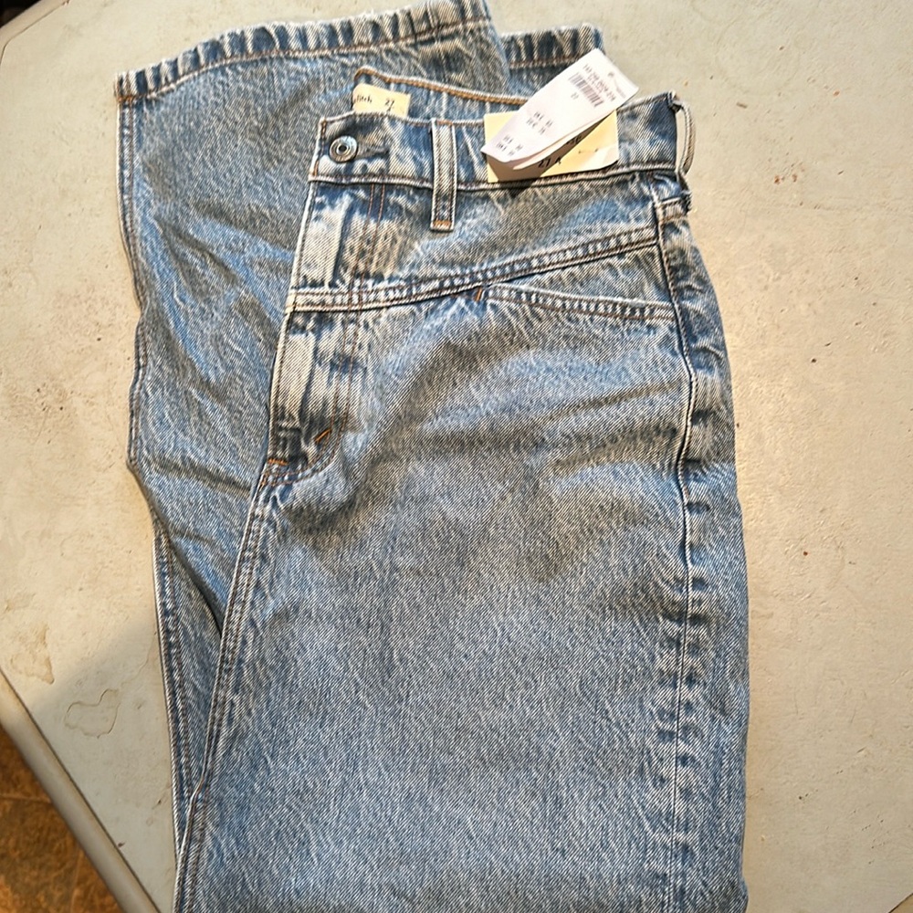 Abercrombie midi denim skirt
